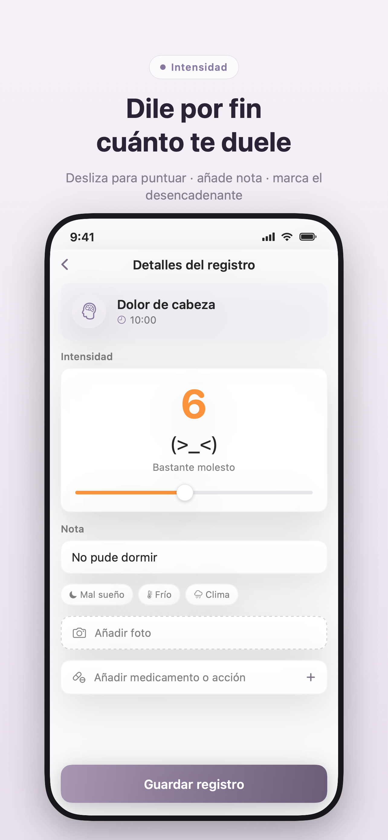 Intensidad en Symptio